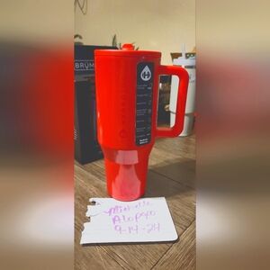 Hydrojug 40oz Red Shine Tumbler BNWT